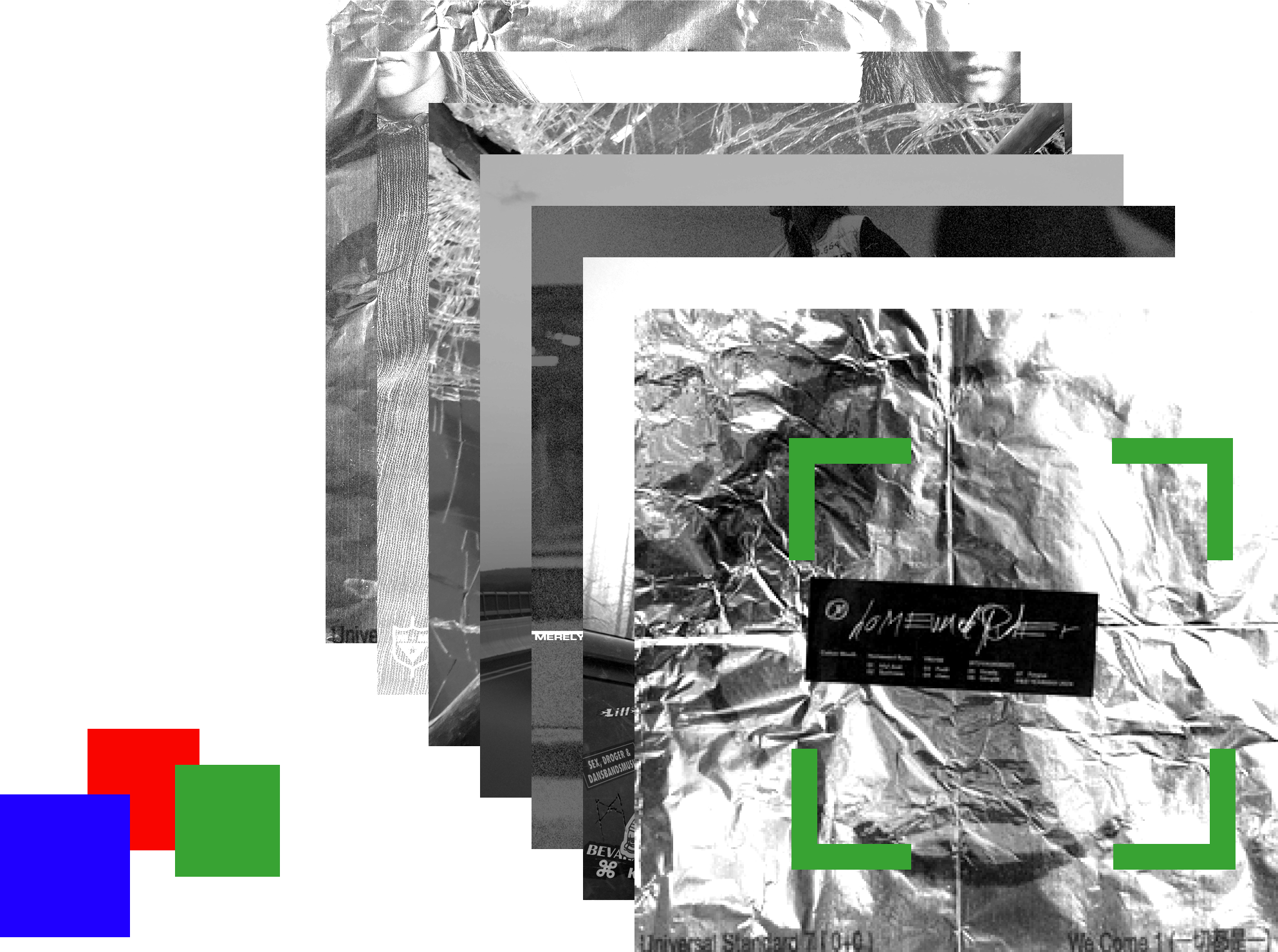 Some YEAR0001 albums with decorations